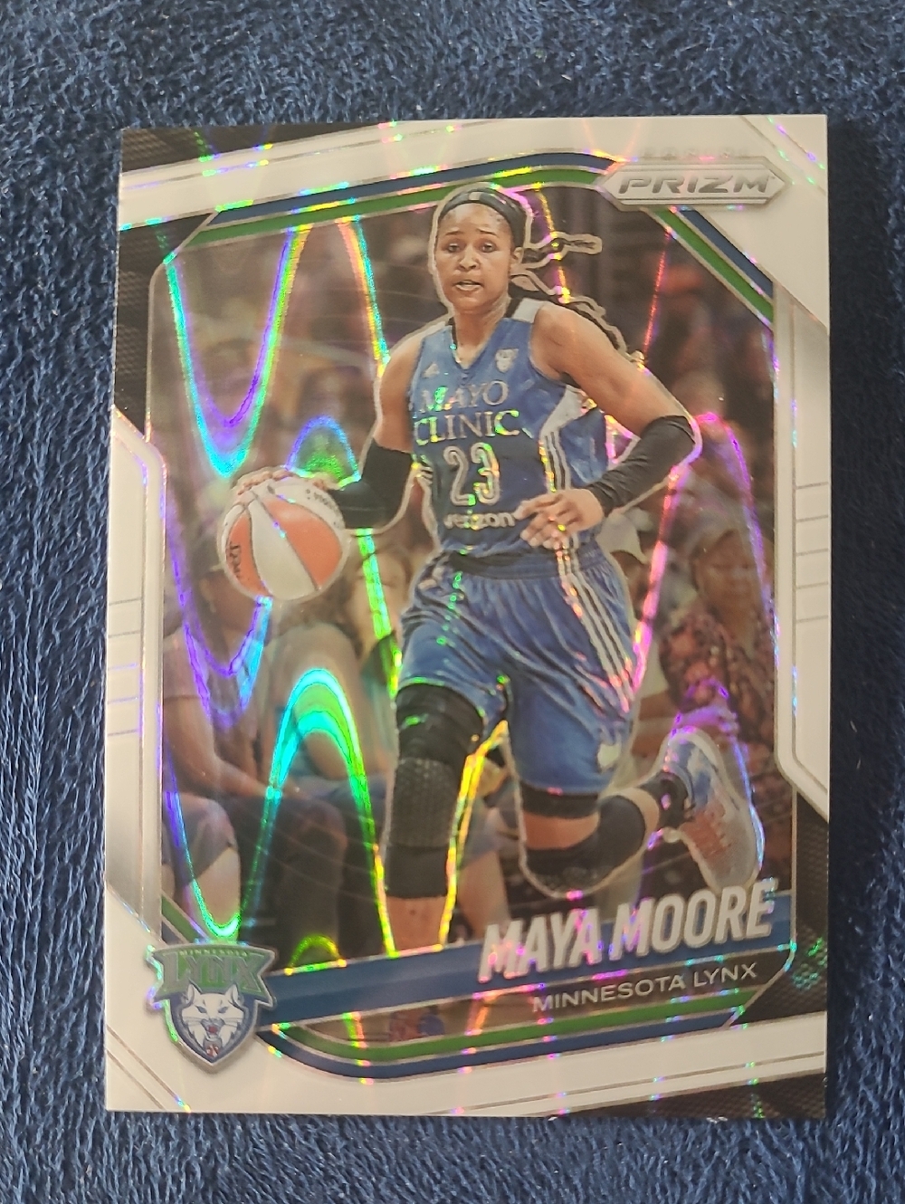 Maya Moore Minnesota Lynx Basketball Card - 2025 White Seismic Prizm